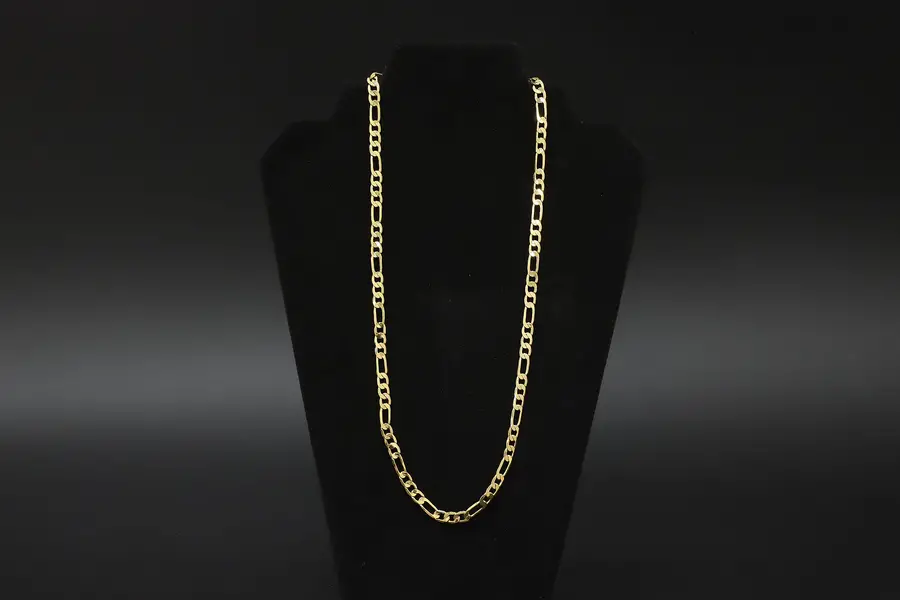 Photo of Fallon Gold Tone 24" Figaro Chain Necklace