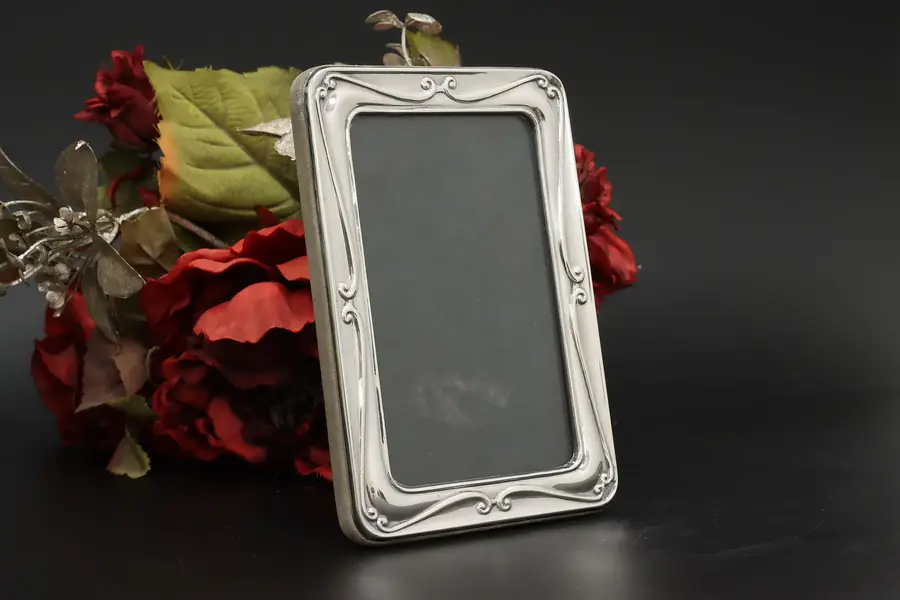 Photo of Sterling Silver Vintage Easel Picture Frame, Artin