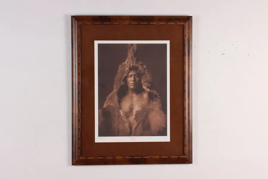 Photo of Native American Arikara Indian Vintage Print Curtis 28.5"