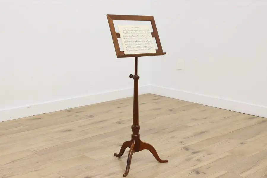 Photo of Traditional Vintage Mahogany Adjustable Music Stand