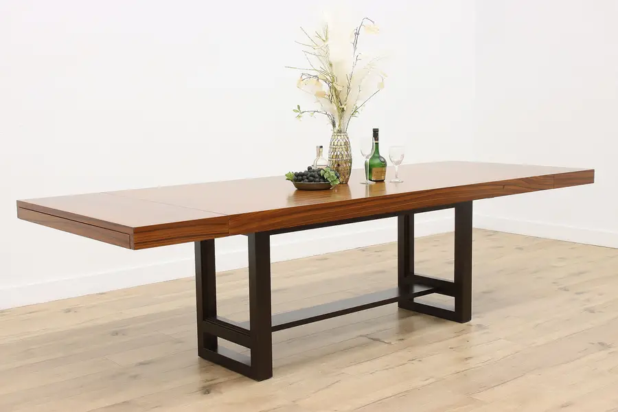 Photo of Midcentury Modern Vintage Rosewood Dining Table Opens 9'