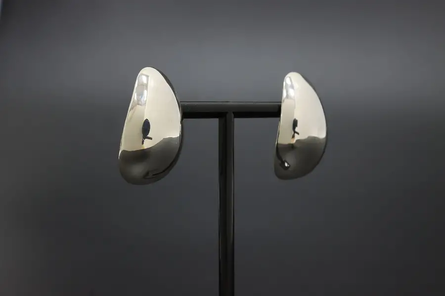 Photo of Pair of Mexican Sterling Silver Earrings