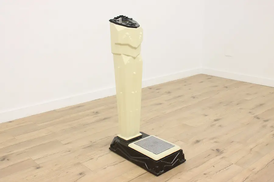 Photo of Art Deco Antique Porcelain Penny Coin Floor Scale Mills