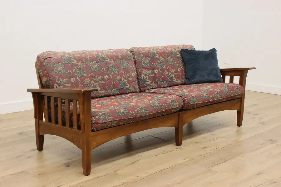 Photo of Arts & Crafts Mission Vintage Sofa or Couch Ethan Allen