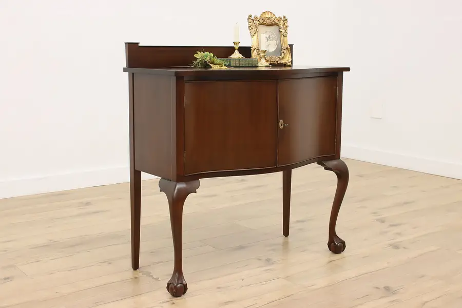 Photo of Georgian Design Antique Mahogany Buffet Server Hall Console