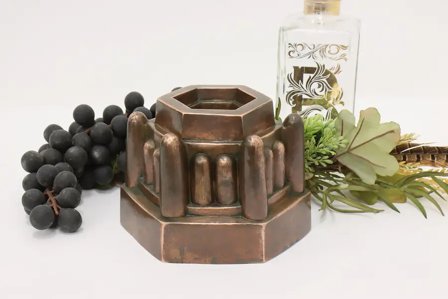 Photo of French Farmhouse Antique Copper Cake Cake or Dessert Mold