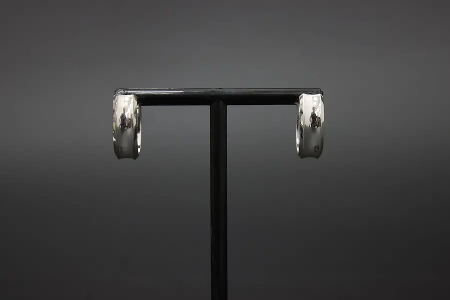 Photo of Sterling Silver Polished Hoop Earrings