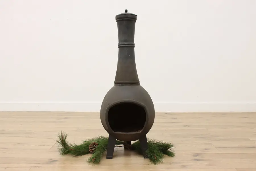 Photo of Farmhouse Antique Cast Iron Outdoor Stove or Chiminea