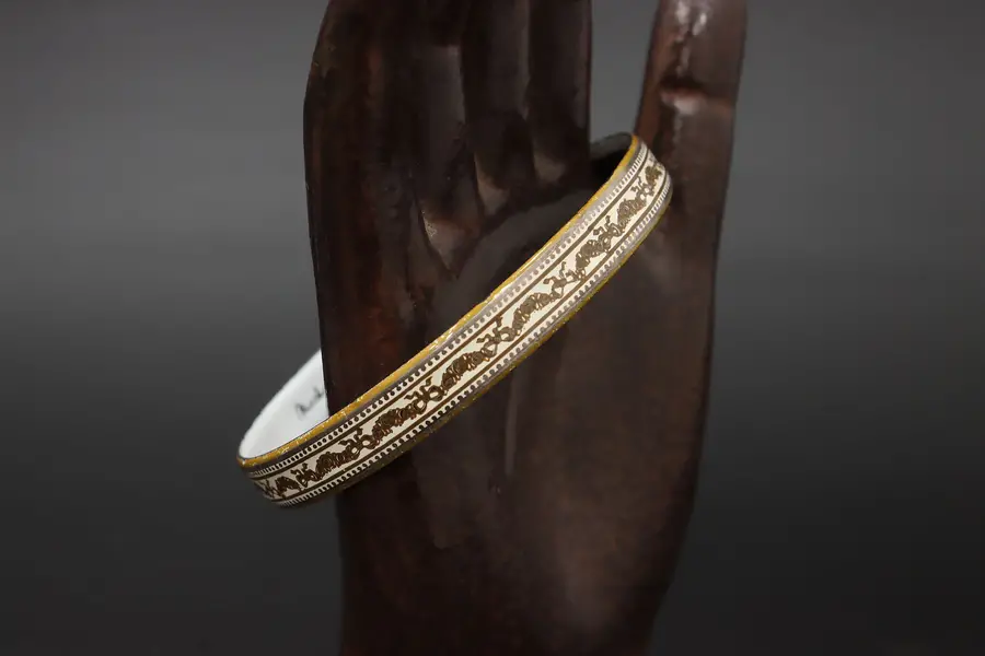 Photo of Michaela Frey Wiener Enamel Floral Bow Bangle