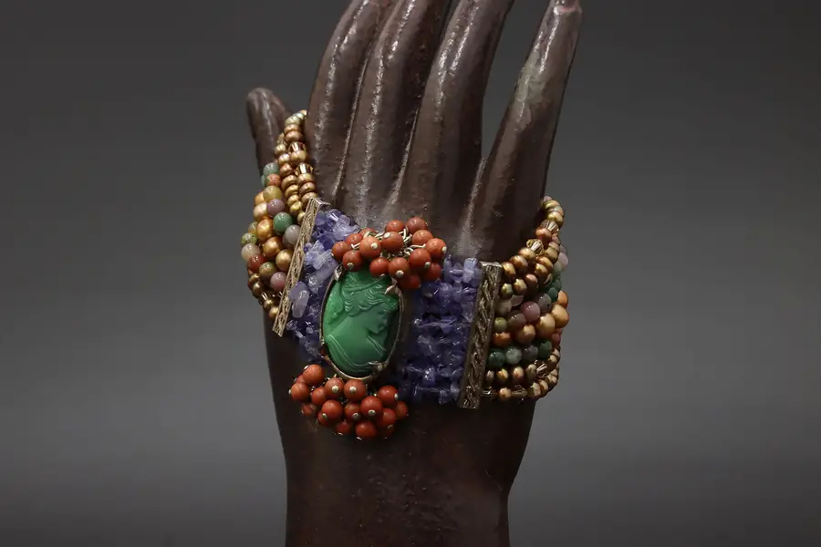 Photo of Vintage Multi-Strand Semi-Precious Stone Bracelet