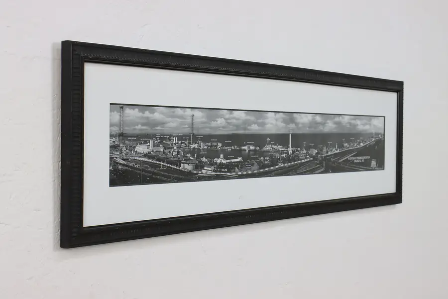 Photo of Chicago 1933 World Fair Framed Vintage Photograph 41.5"