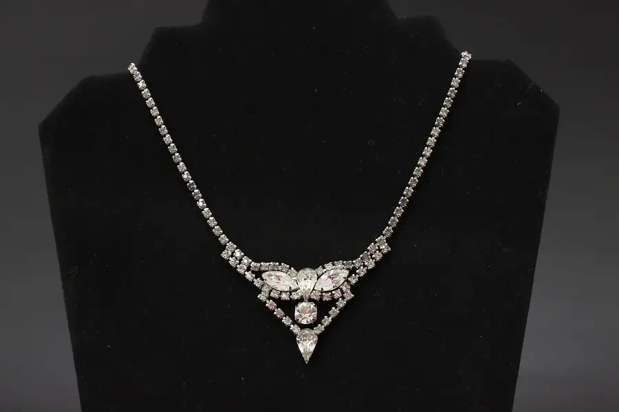 Photo of Kramer Rhinestone Statement Necklace