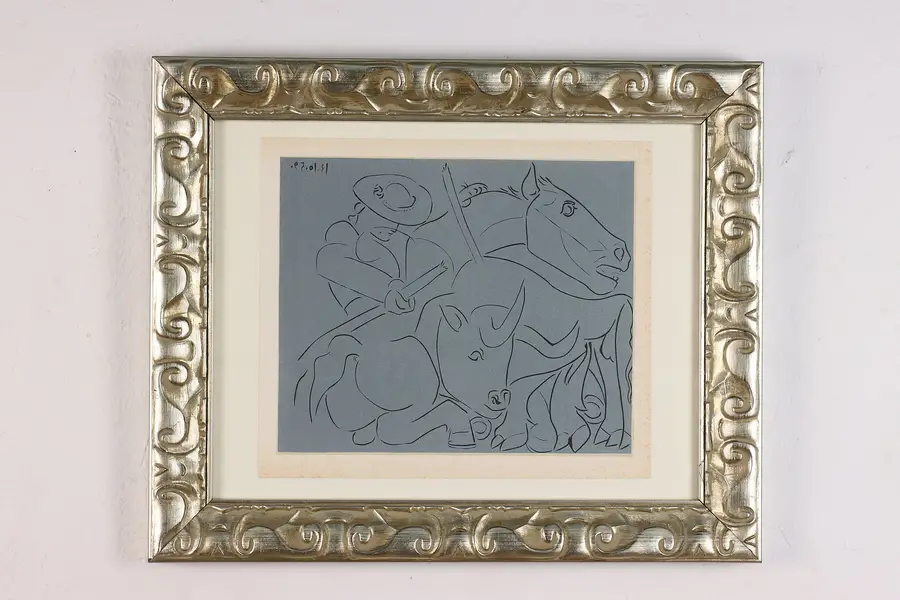Photo of Broken Lance Vintage Art Print after Pablo Picasso 22.5"