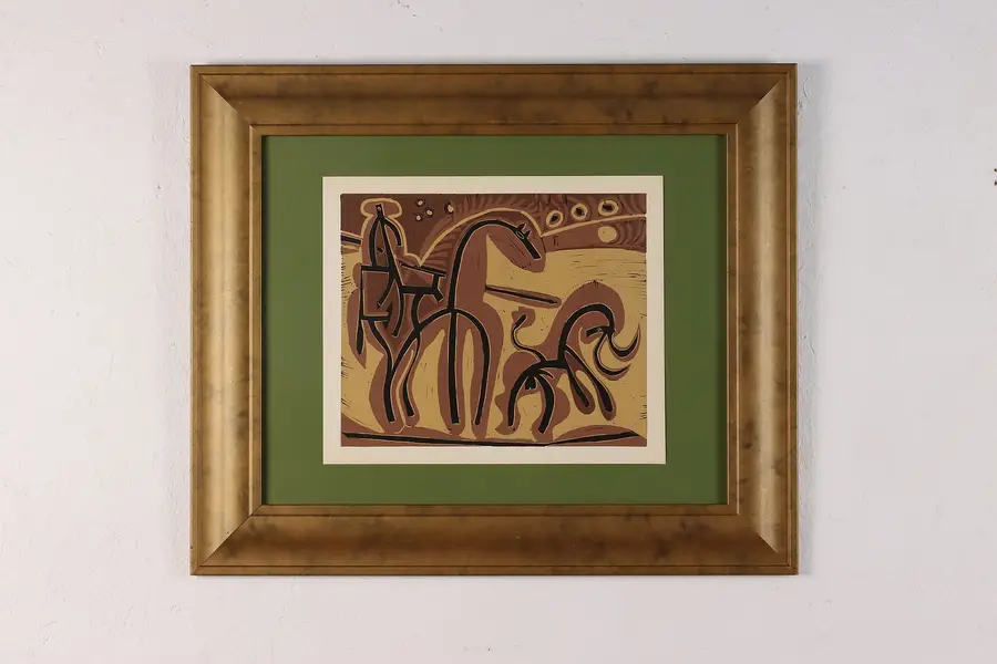 Photo of Picador et Taureau Vintage Art Print Pablo Picasso 25.5"