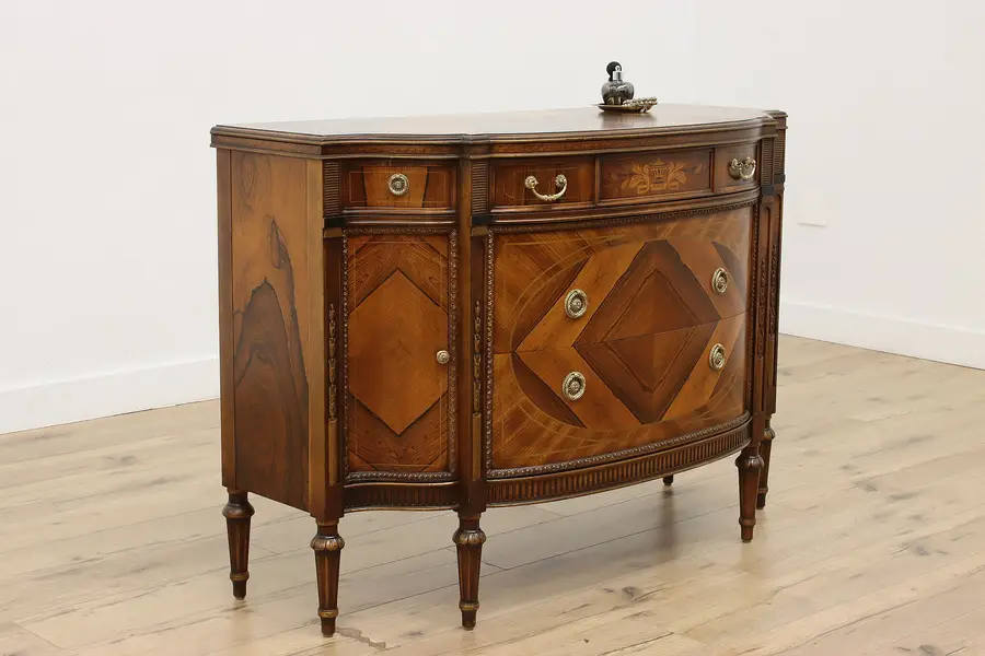 Photo of French Art Deco Rosewood Demilune Console Chest Irwin