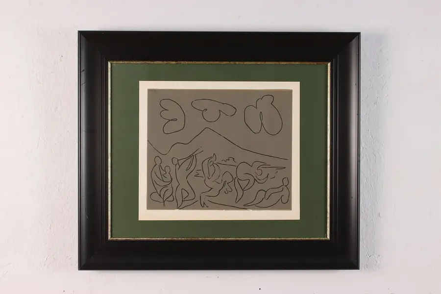 Photo of Bacchanal With Mother & Child Vintage Art Print Picasso 26"