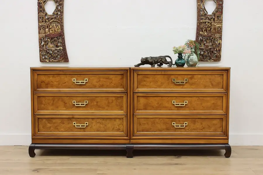 Photo of Asian Design Vintage Birch Dresser Chest Hall Console Link