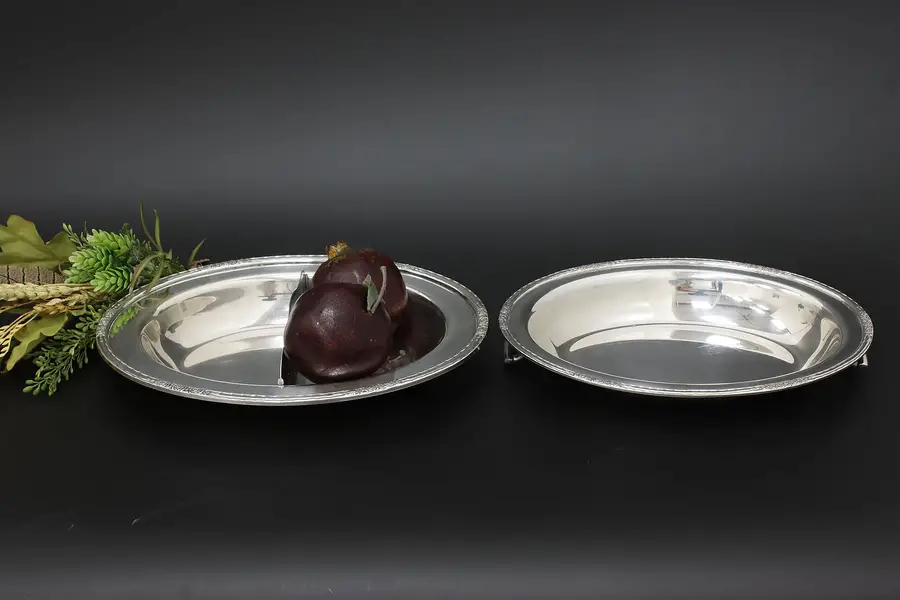 Photo of Victorian Antique Silverplate Oval Buffet Dish International