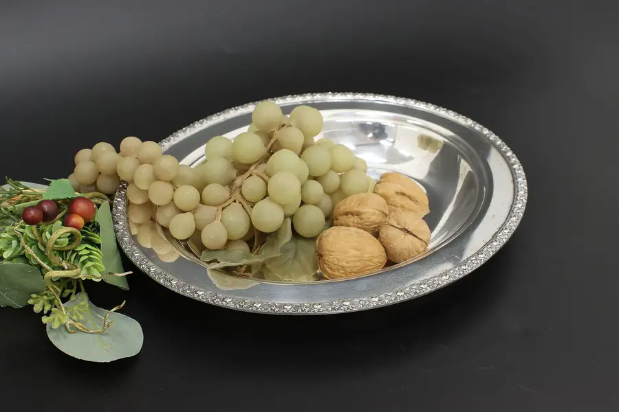 Photo of Traditional Vintage Silverplate Serving Dish Roses, Academy