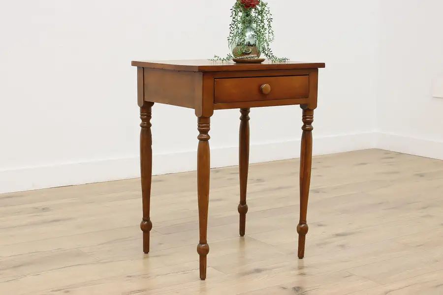 Photo of Sheraton Antique Cherry Nightstand Side or End Table