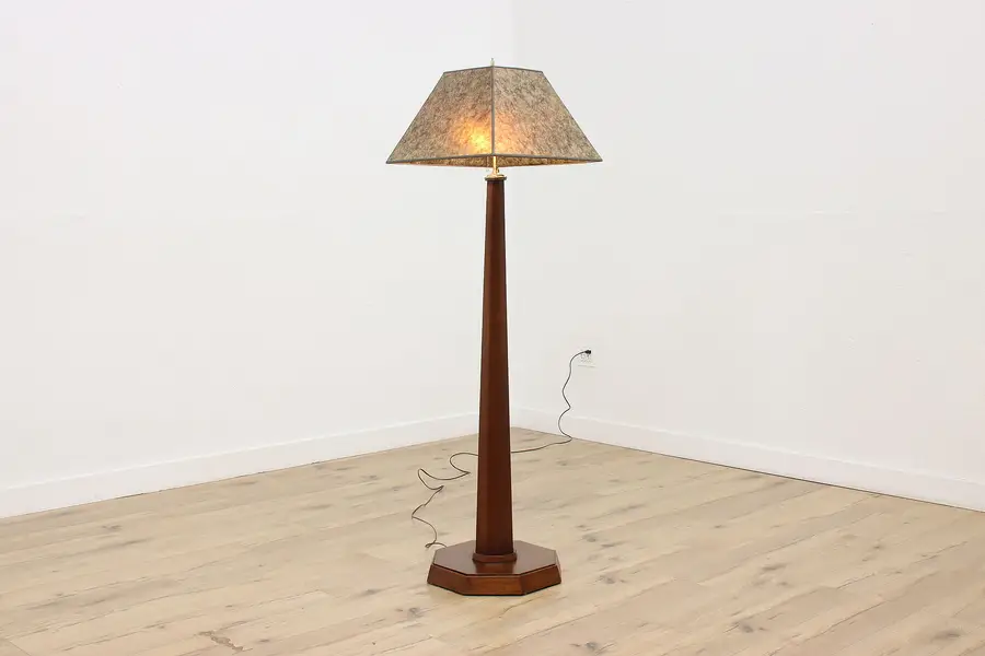 Photo of Arts & Crafts Antique Craftsman Floor Lamp Mica Shade