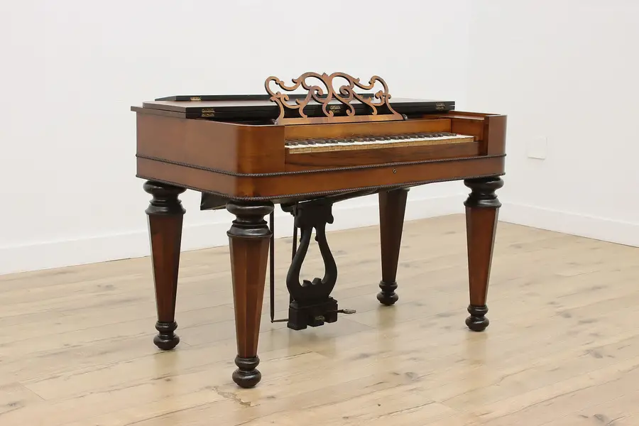 Photo of Victorian Antique Rosewood Melodeon Pump Organ Williams