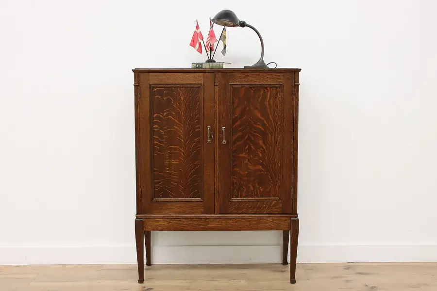 Photo of Tindale Antique 44 Drawer Oak Office Collector File Cabinet