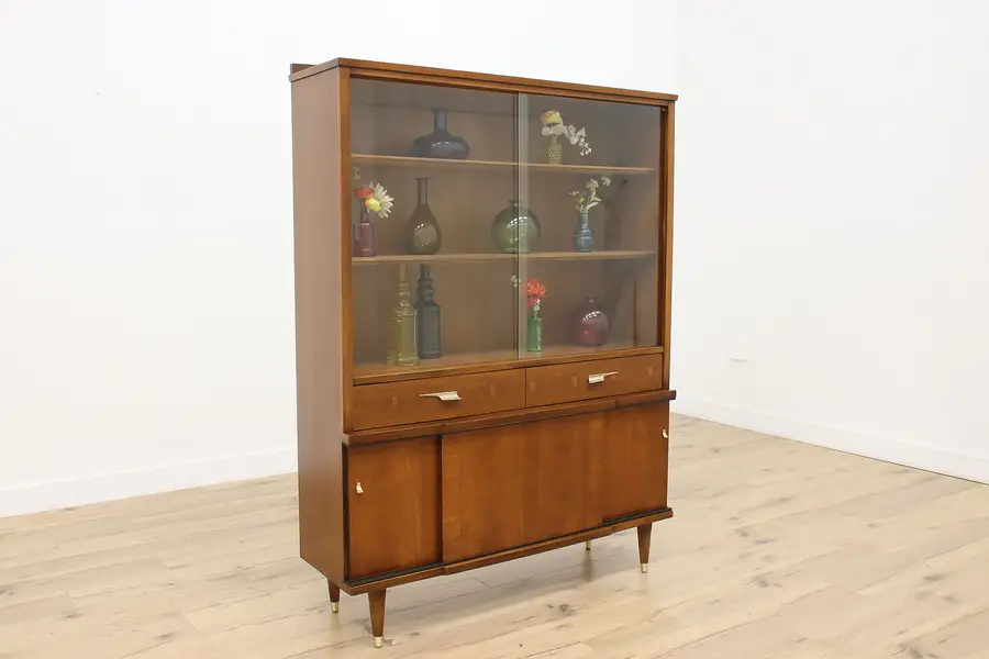 Photo of Midcentury Modern Vintage Mahogany China or Bar Cabinet