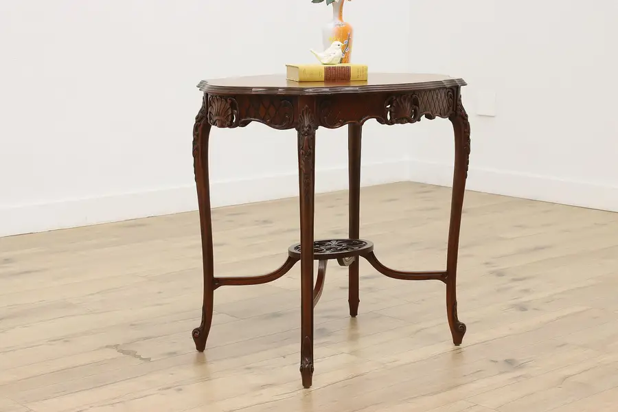 Photo of French Antique Marquetry Hall or Lamp Table or Hall Console
