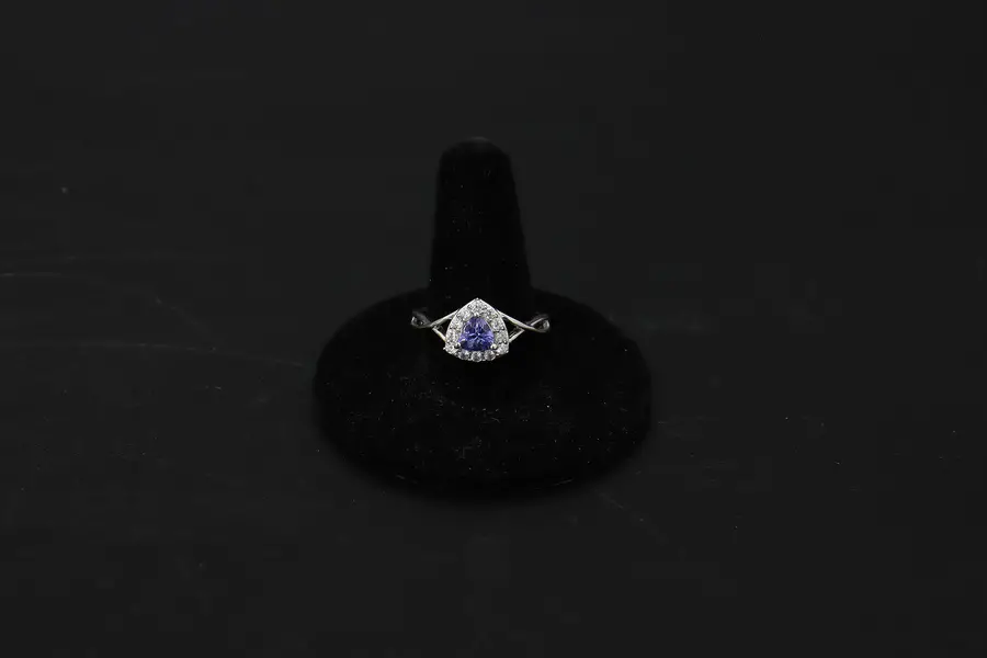 Photo of Sterling Silver Ring & CZ Gemstones, Size 8.25, D'Joy