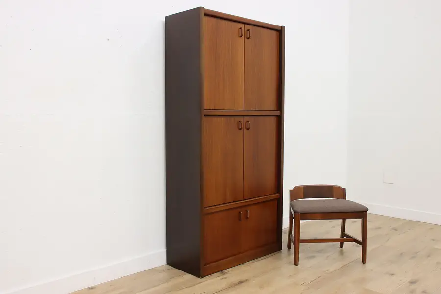 Photo of Midcentury Modern Teak Office or Library Cabinet & File