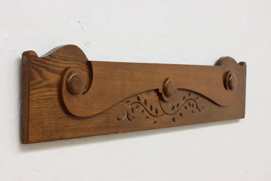 Photo of Victorian Eastlake Antique Ash Architectural Salvage Crest