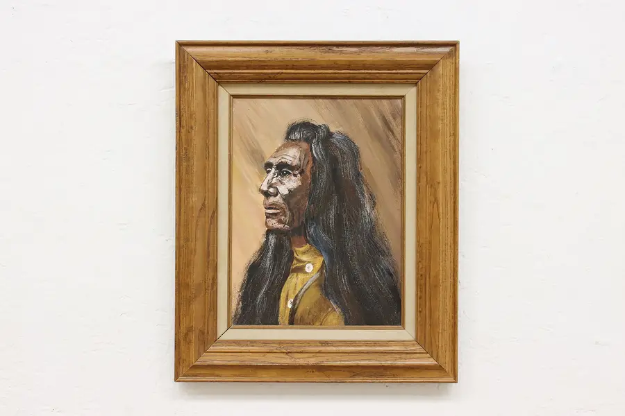 Photo of Three Eagles Indian Painting after Curtis Hinderer 17.5"