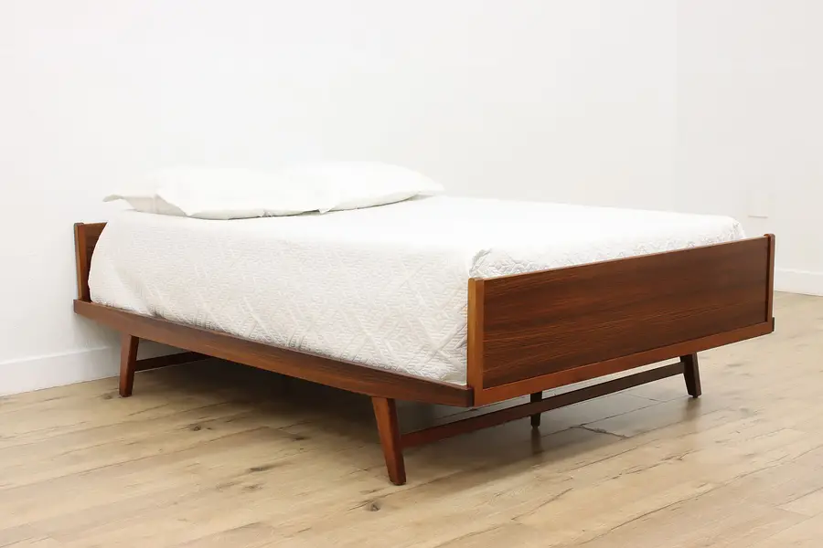 Photo of Midcentury Modern Vintage Swiss Rosewood Full Size Bed