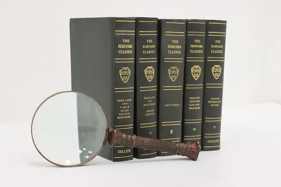 Photo of Set of 5 The Harvard Classics Antique Books