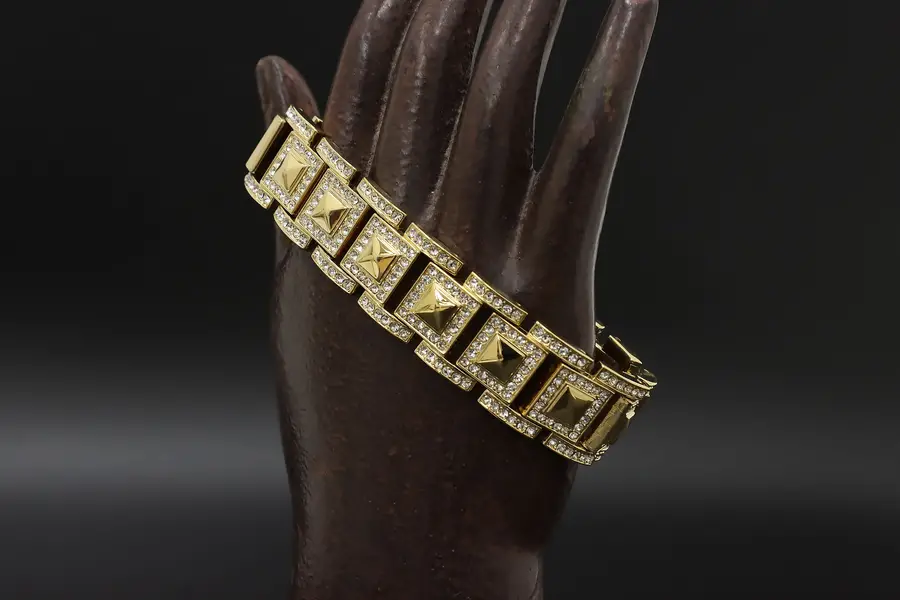 Photo of Suzanne Somers Gold Plated & Cubic Zirconia 8" Bracelet