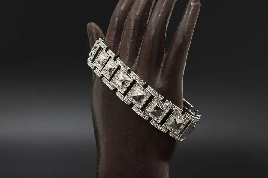 Photo of Suzanne Somers Silverplate & Cubic Zirconia 8" Bracelet