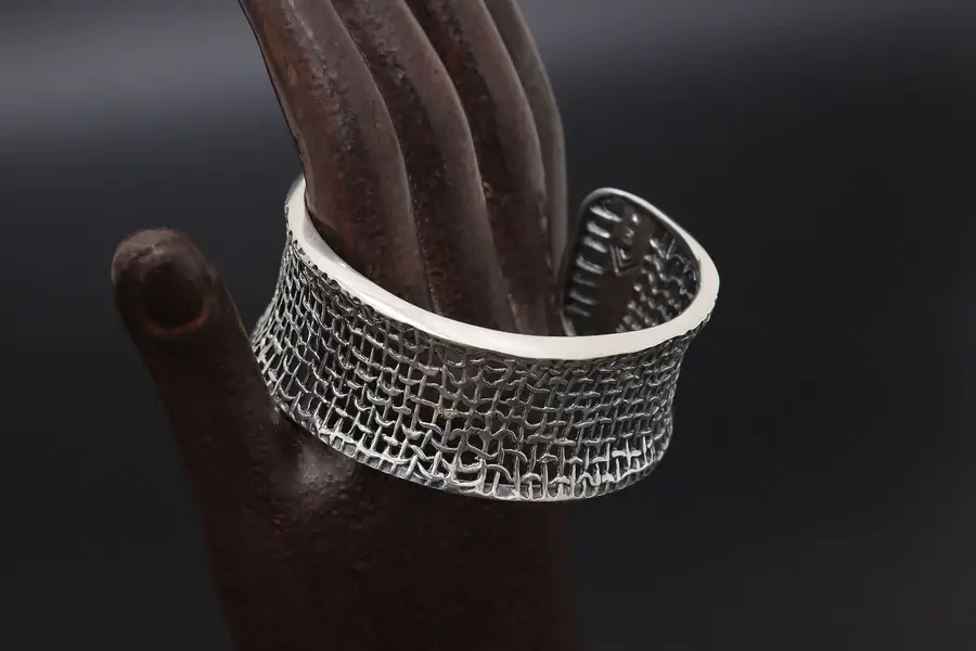 Photo of Woven Sterling Silver Cuff Bracelet