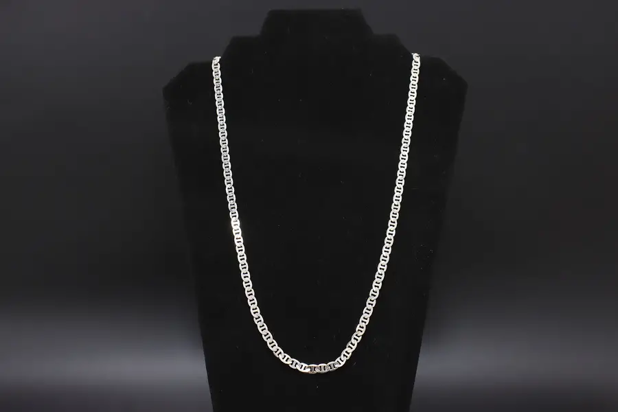 Photo of Sterling Silver Mariner 25 1/4" Chain Link Necklace