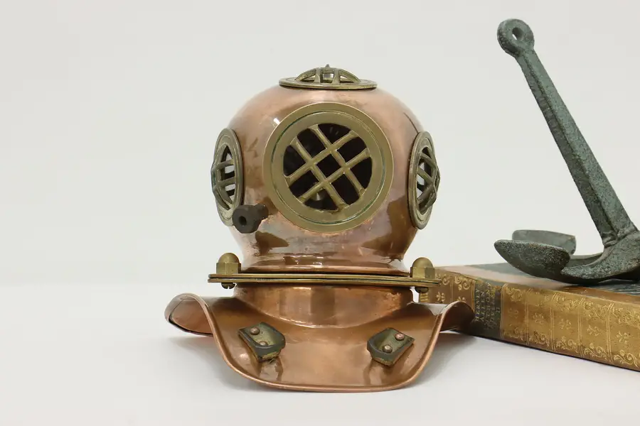 Photo of Nautical Vintage Copper & Brass Diving Helmet Model