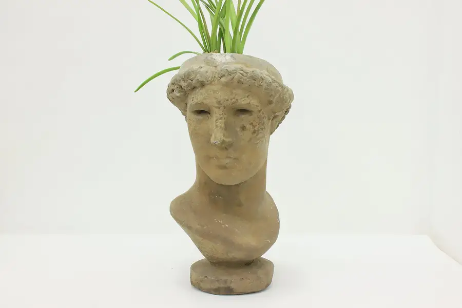Photo of Classical Vintage Cement Head Bust Garden Planter