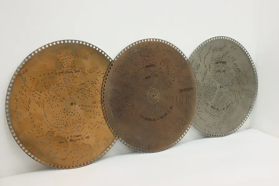 Photo of Set of 3 Vintage Regina Music Box 15.5" Discs "Radetzky"