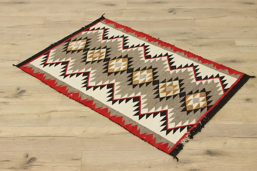 Photo of Native American Vintage Dyed & Handwoven Wool Rug