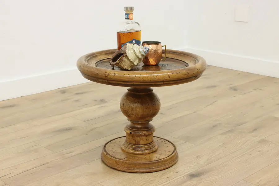 Photo of Copper Top Vintage Coffee Chairside or End Table Thomasville