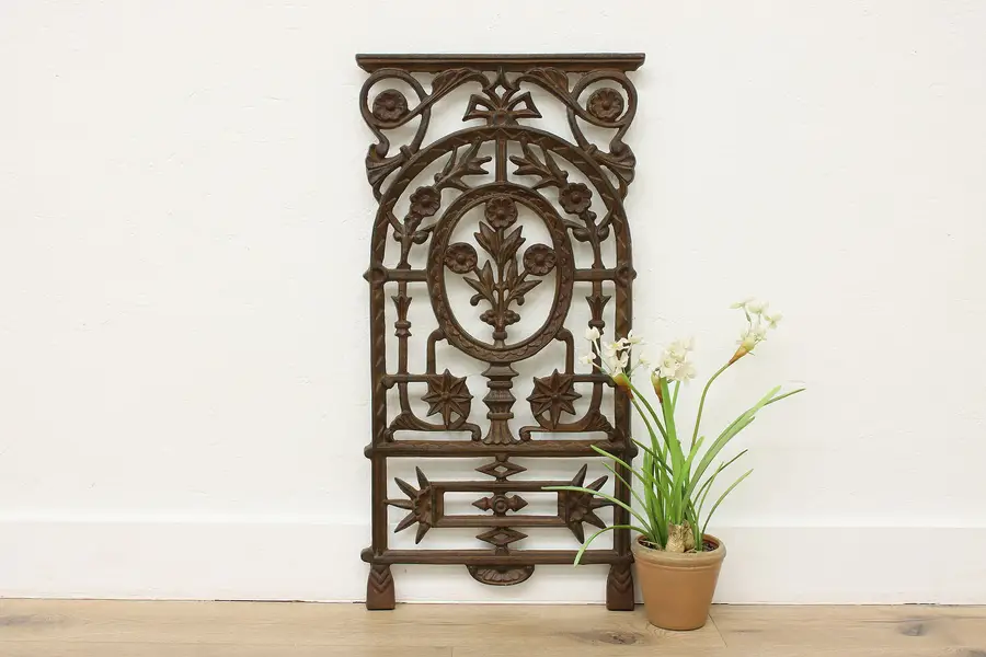 Photo of Victorian Salvage Iron Ticket or Bank Teller Window Grill