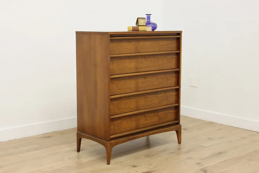 Photo of Midcentury Modern Vintage Walnut Dresser or Tall Chest Lane
