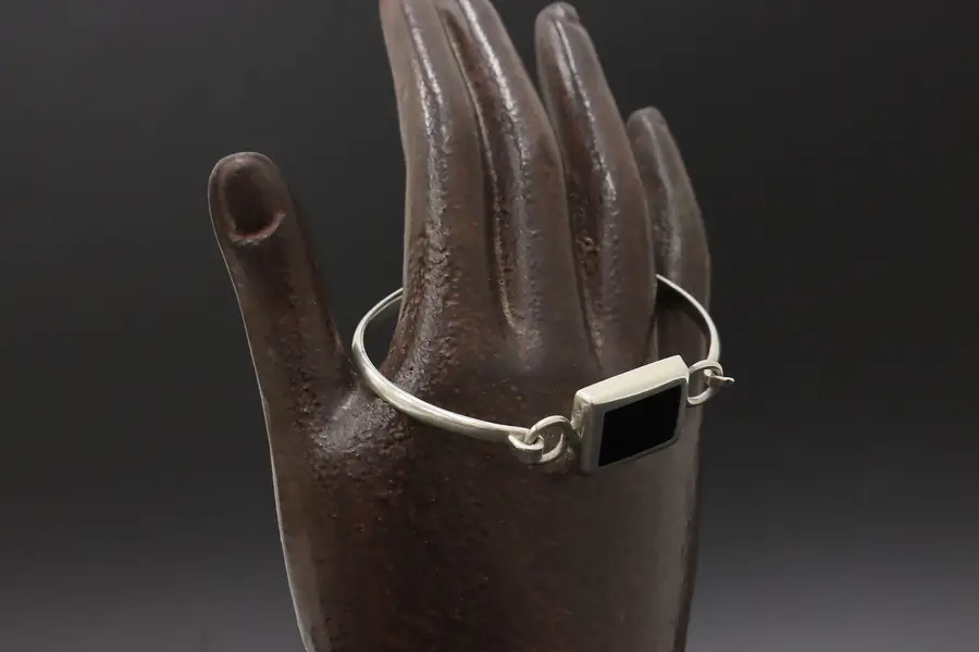 Photo of Sterling Silver & Onyx Bracelet