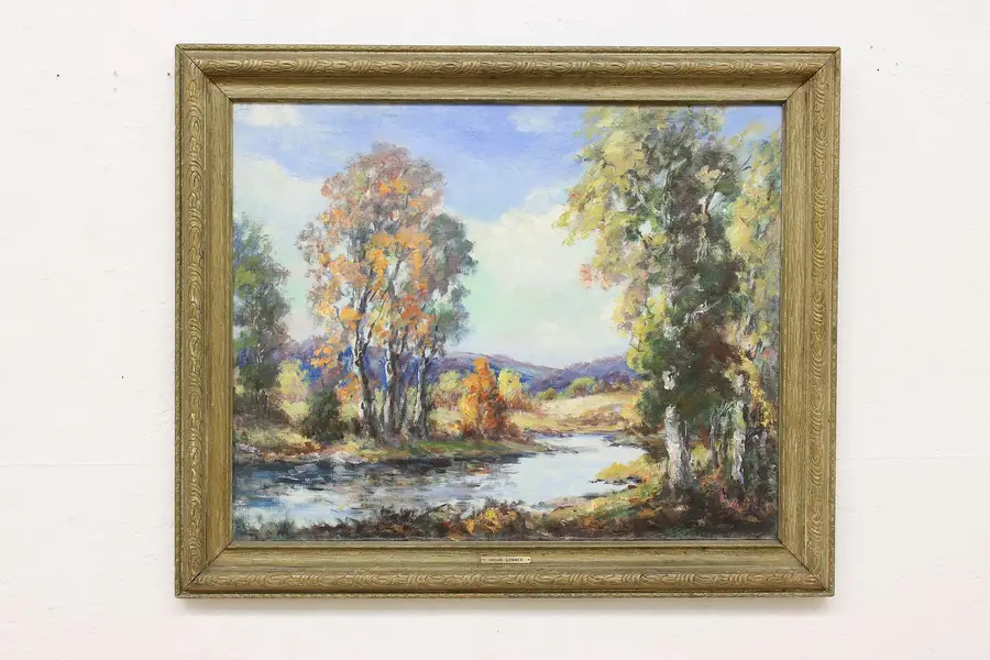 Photo of Land of Sky Blue Waters Minnehaha Original Painting 36"