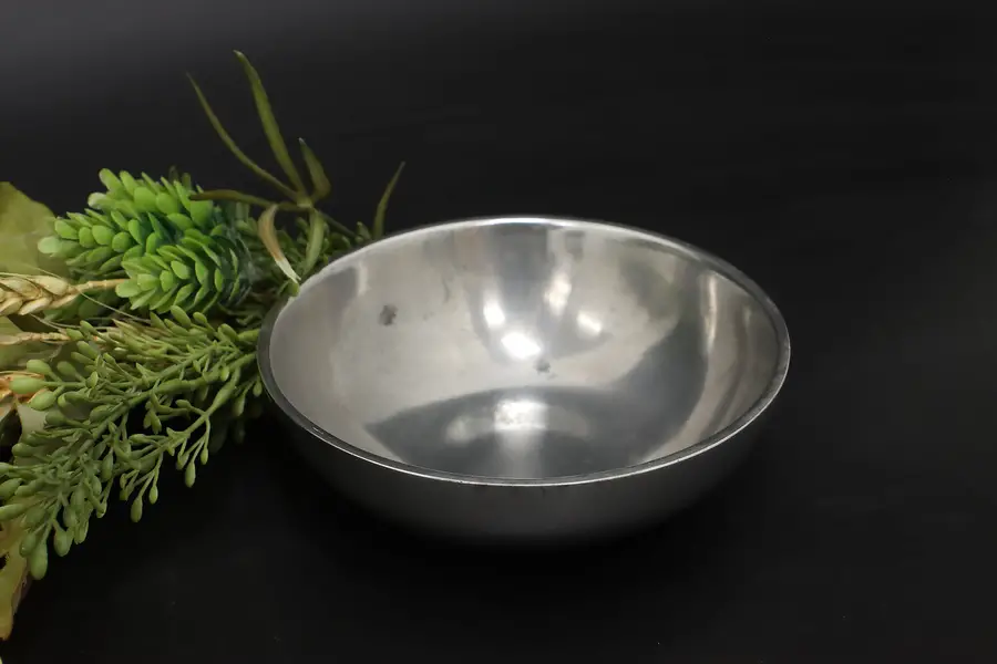 Photo of German Farmhouse Vintage Pewter Bowl Jewelry Key Bowl, Stede