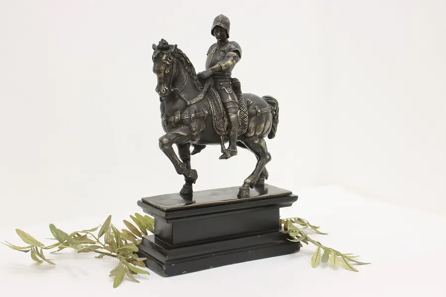 Photo of Bronze General Bartolomeo Colleoni Sculpture after Verocchio
